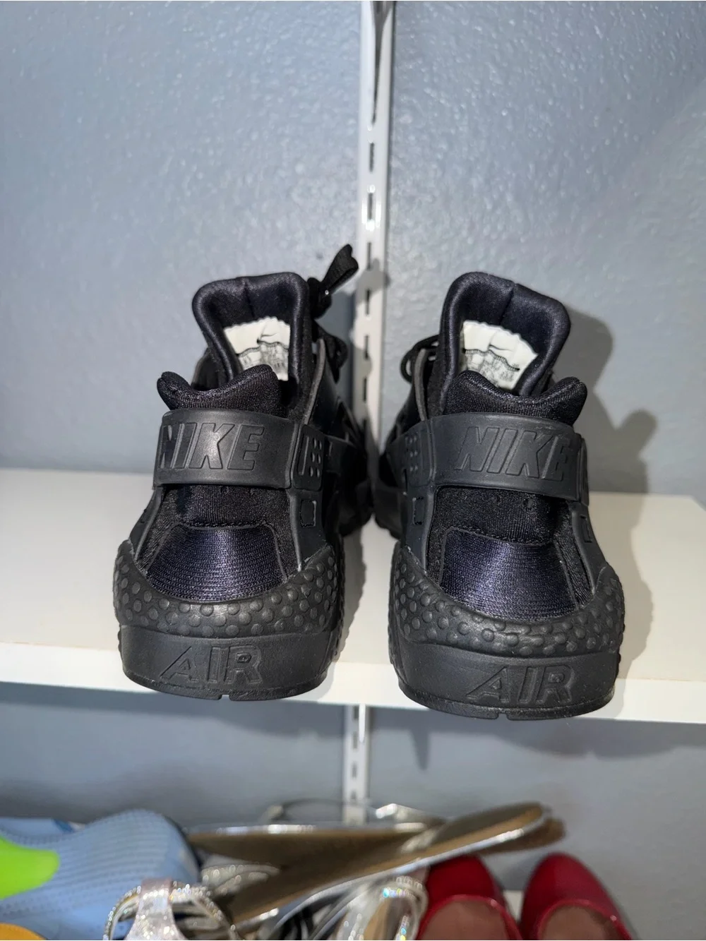 Nike Women's Black Leather & Mesh Sneakers - Picture 2 of 7